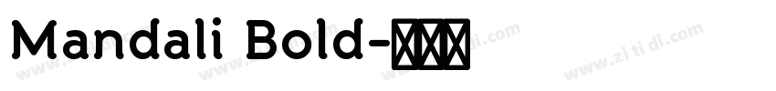 Mandali Bold字体转换